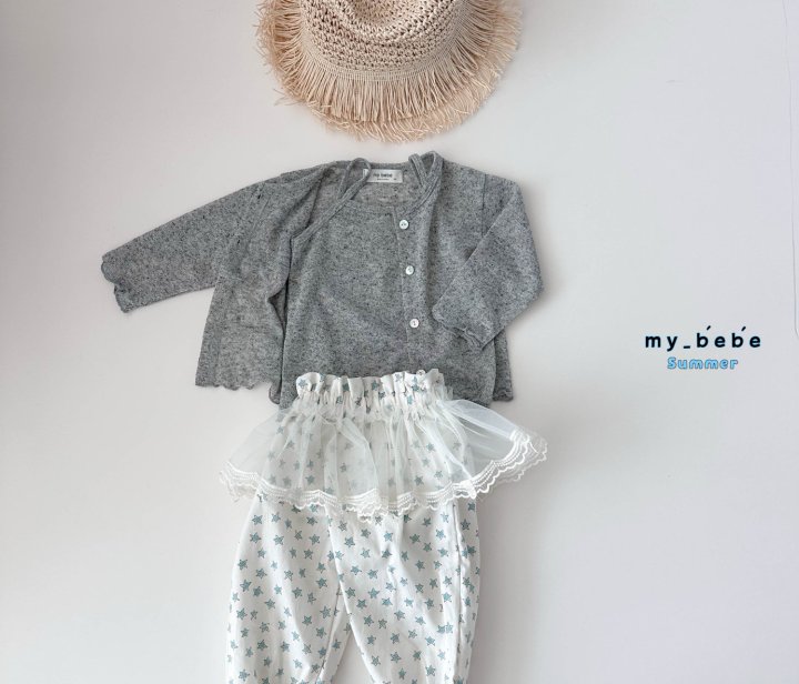 My Bebe - Korean Baby Fashion - #babygirlfashion - Sleeveless Cardigan Set - 7