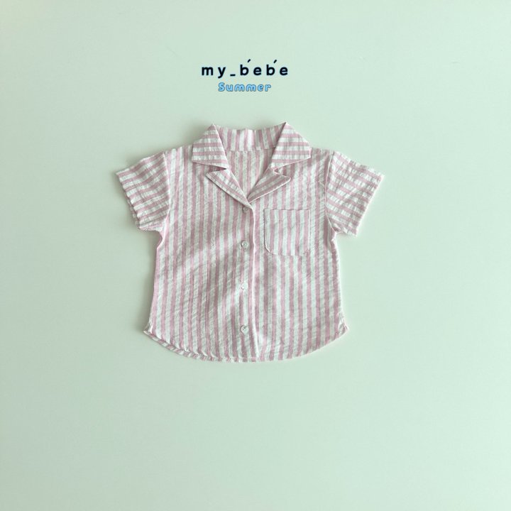 My Bebe - Korean Baby Fashion - #babygirlfashion - Collar Shirt - 6
