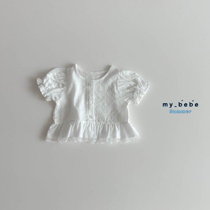My Bebe - Korean Baby Fashion - #babyfever - Lace Blouse - 4