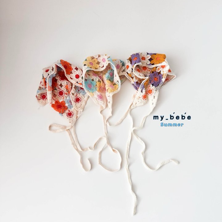 My Bebe - Korean Baby Fashion - #babylifestyle - Embroidered Bonnet