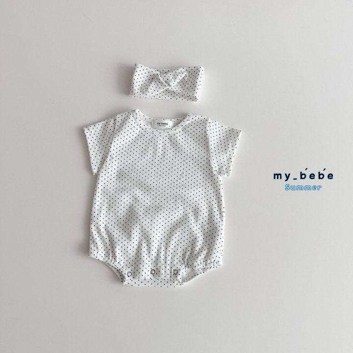 My Bebe - Korean Baby Fashion - #babylifestyle - Hairband Suit Set - 10