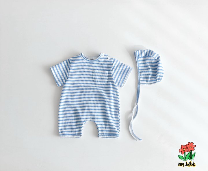 My Bebe - Korean Baby Fashion - #babylifestyle - Waffle Body Suit Set - 9