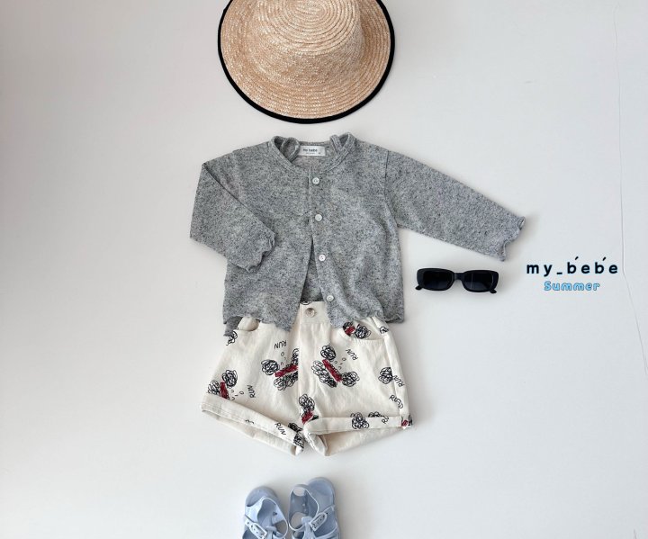 My Bebe - Korean Baby Fashion - #babylifestyle - Sleeveless Cardigan Set - 8