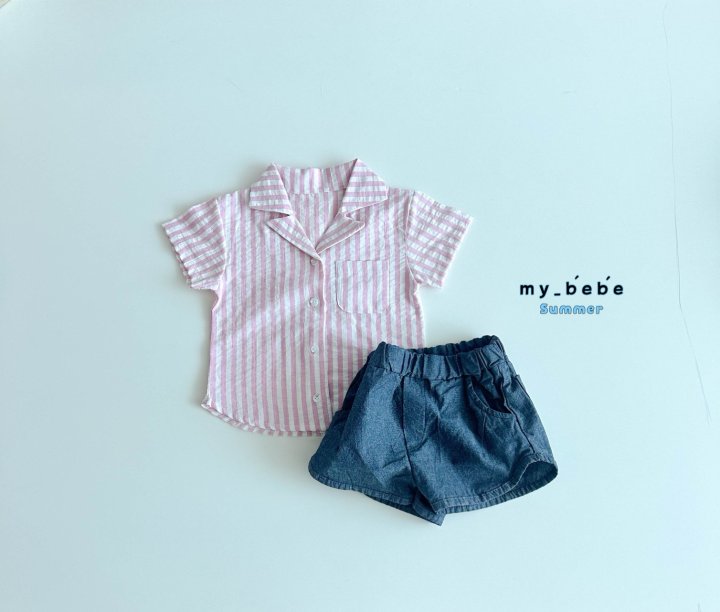 My Bebe - Korean Baby Fashion - #babylifestyle - Collar Shirt - 7