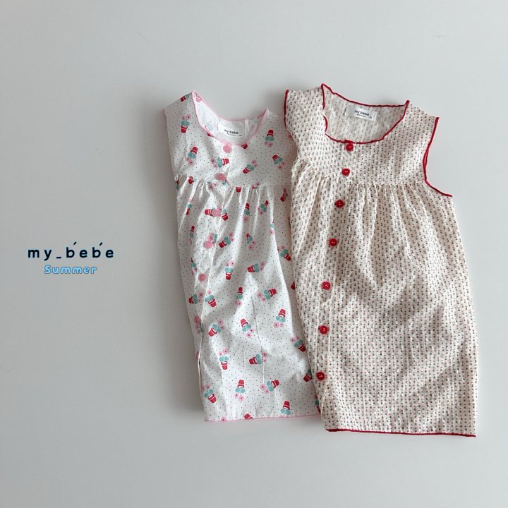 My Bebe - Korean Baby Fashion - #babylifestyle - Raglan One-piece - 3
