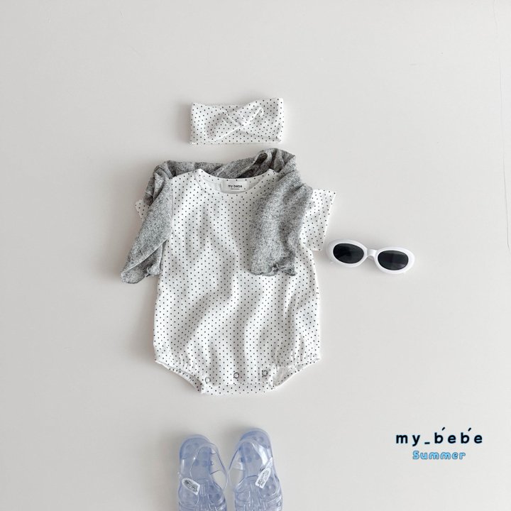 My Bebe - Korean Baby Fashion - #babyoninstagram - Hairband Suit Set - 11