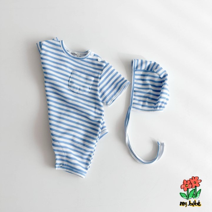 My Bebe - Korean Baby Fashion - #babyoninstagram - Waffle Body Suit Set - 10