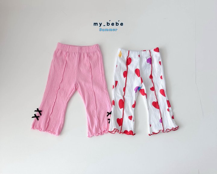 My Bebe - Korean Baby Fashion - #babyoninstagram - Pintuck Bootcut Pants - 2