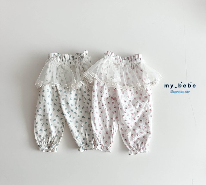 My Bebe - Korean Baby Fashion - #babyoninstagram - Lace Sausage Pants