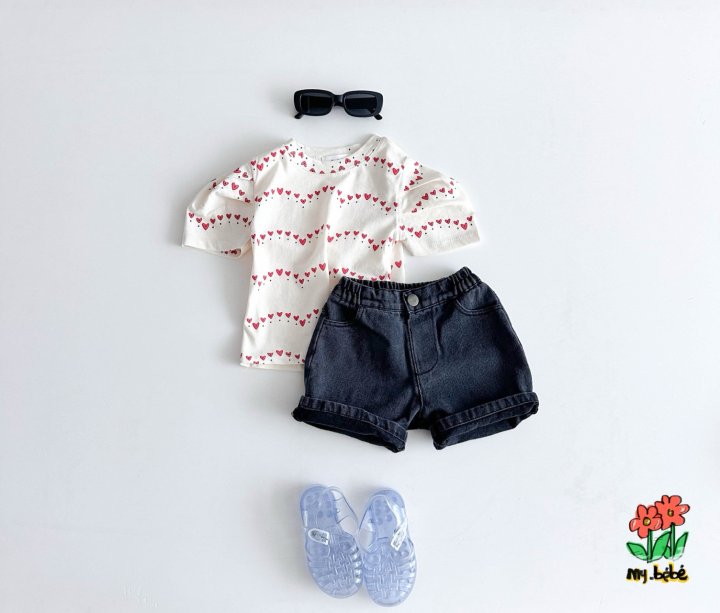 My Bebe - Korean Baby Fashion - #babyoninstagram - Puff Sleeve Tee - 10