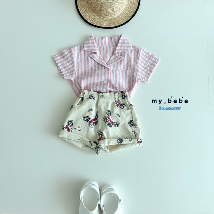 My Bebe - Korean Baby Fashion - #babyoninstagram - Collar Shirt - 8