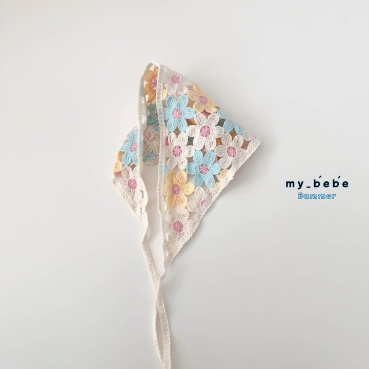 My Bebe - Korean Baby Fashion - #babyootd - Embroidered Bonnet - 3