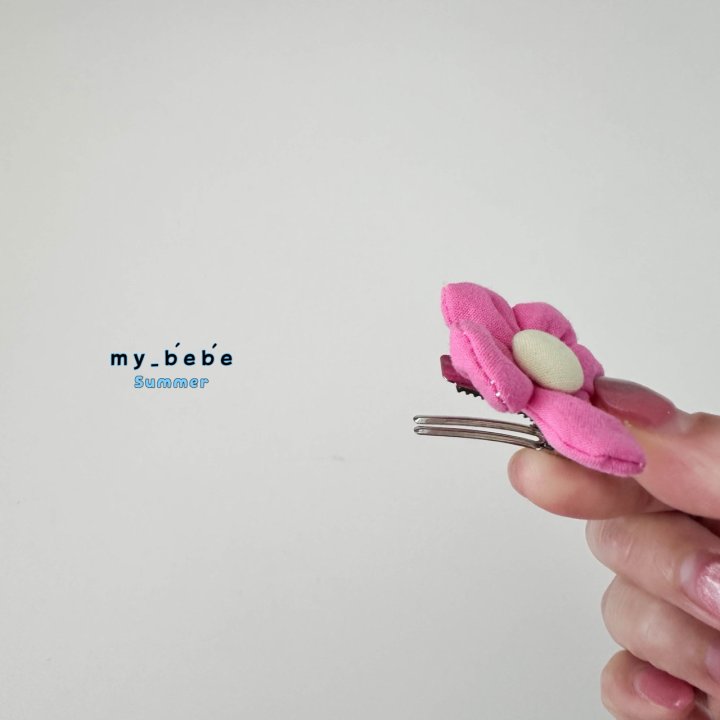 My Bebe - Korean Baby Fashion - #babyootd - Pink Hair Clip - 2