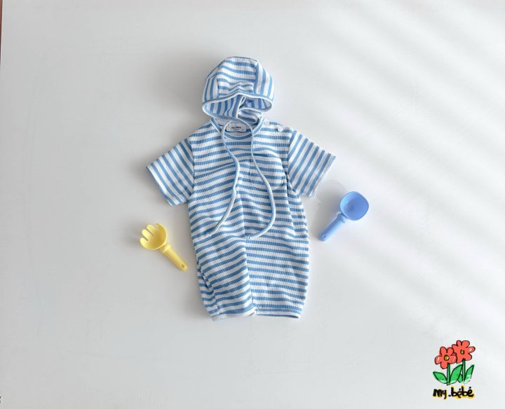 My Bebe - Korean Baby Fashion - #babyootd - Waffle Body Suit Set - 11
