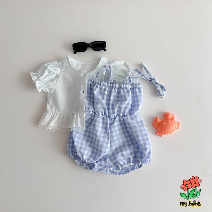 My Bebe - Korean Baby Fashion - #babyootd - Sleeveless Jumpsuit - 9
