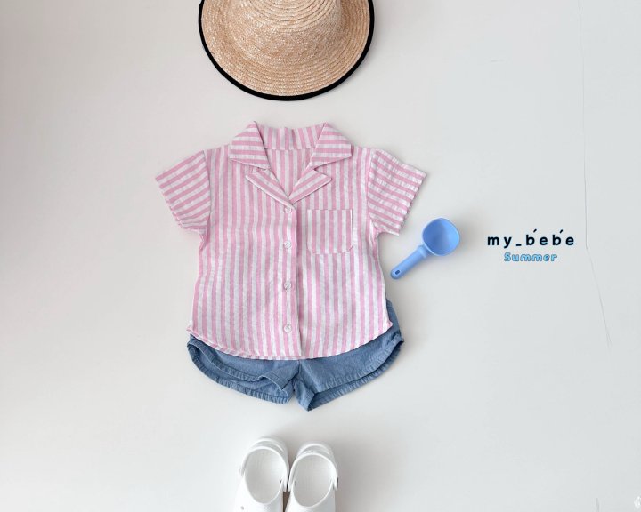 My Bebe - Korean Baby Fashion - #babyootd - Collar Shirt - 9