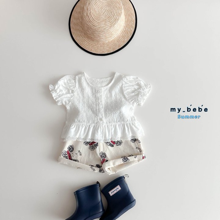 My Bebe - Korean Baby Fashion - #babyootd - Lace Blouse - 7