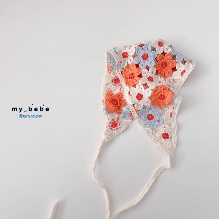 My Bebe - Korean Baby Fashion - #babyoutfit - Embroidered Bonnet - 5