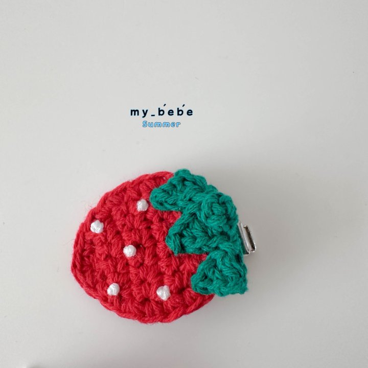 My Bebe - Korean Baby Fashion - #babyoutfit - Strawberry Hair Clip