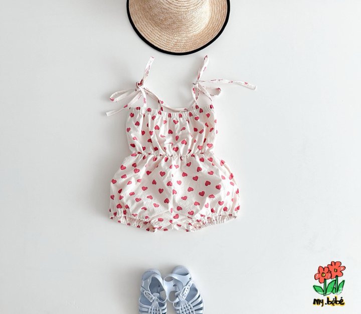 My Bebe - Korean Baby Fashion - #babyoutfit - Sleeveless Jumpsuit - 11