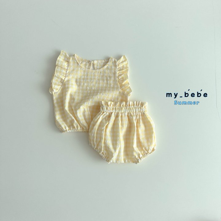 My Bebe - Korean Baby Fashion - #babyoutfit - Wing Bloomer Set - 8