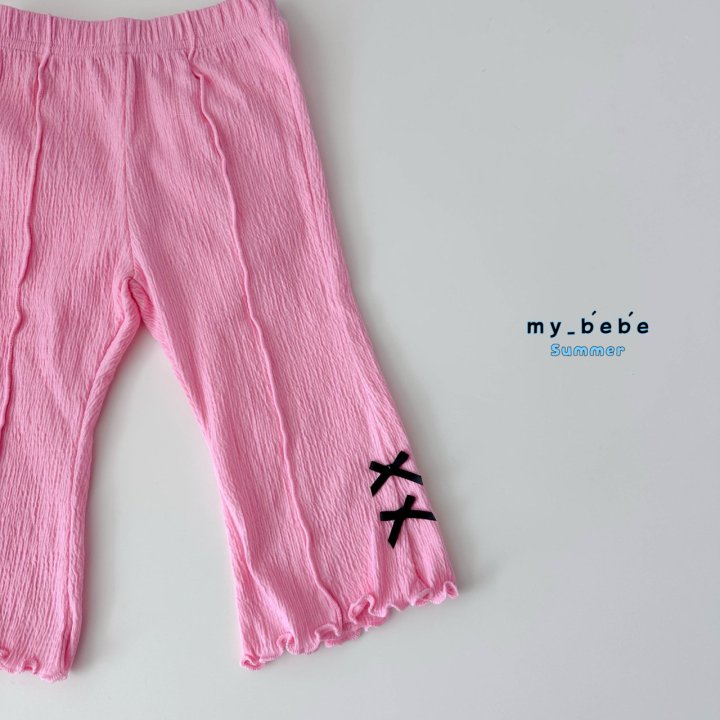 My Bebe - Korean Baby Fashion - #babyoutfit - Pintuck Bootcut Pants - 5