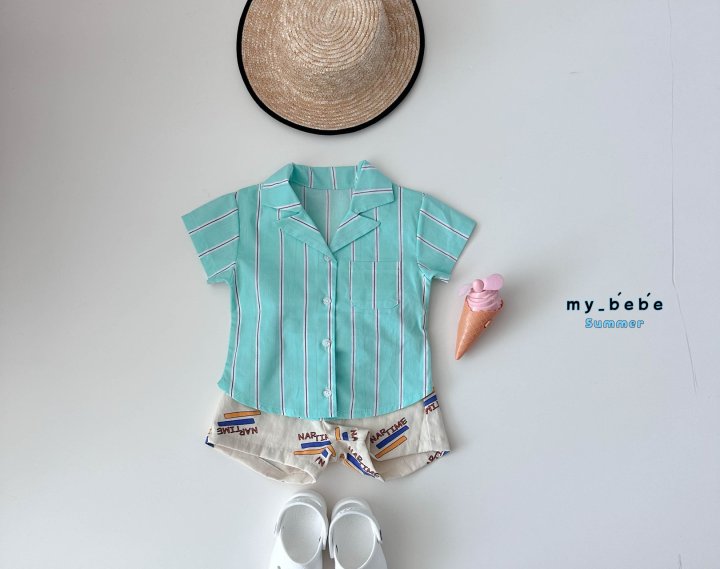 My Bebe - Korean Baby Fashion - #babyoutfit - Collar Shirt - 11