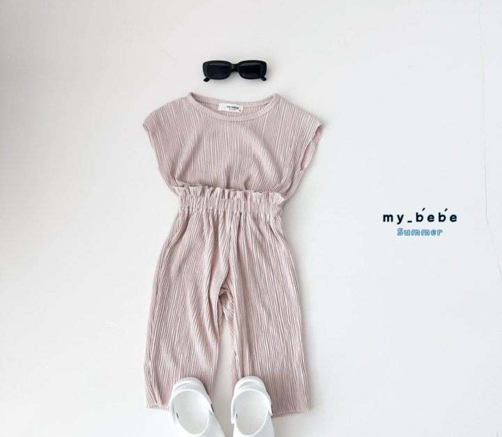 My Bebe - Korean Baby Fashion - #babyoutfit - Pleated Set - 5