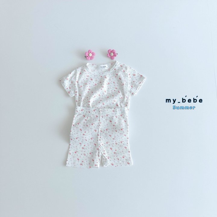 My Bebe - Korean Baby Fashion - #babyoutfit - Short Sleeve Easywear - 3