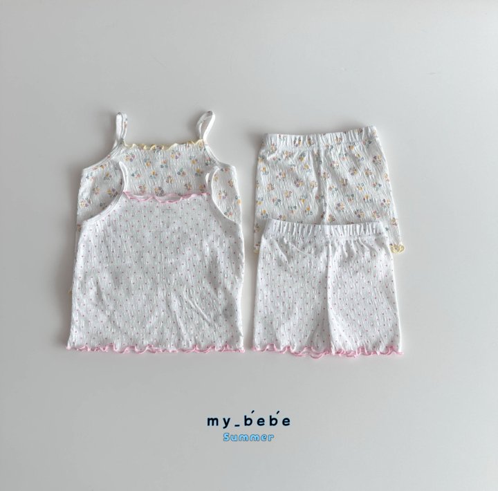 My Bebe - Korean Baby Fashion - #babyoutfit - Sleeveless Easywear - 2