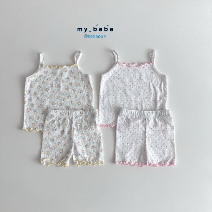 My Bebe - Korean Baby Fashion - #babyoutfit - Sleeveless Easywear - 3