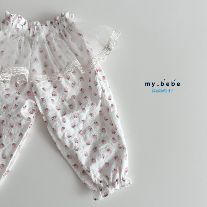 My Bebe - Korean Baby Fashion - #babywear - Lace Sausage Pants - 5
