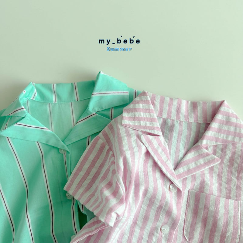 My Bebe - Korean Baby Fashion - #babywear - Collar Shirt - 12