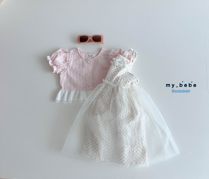 My Bebe - Korean Baby Fashion - #babywear - Sha Sleeveless One-piece - 9