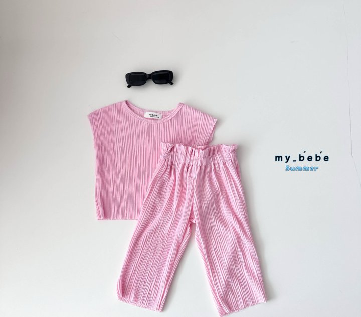 My Bebe - Korean Baby Fashion - #babywear - Pleated Set - 7