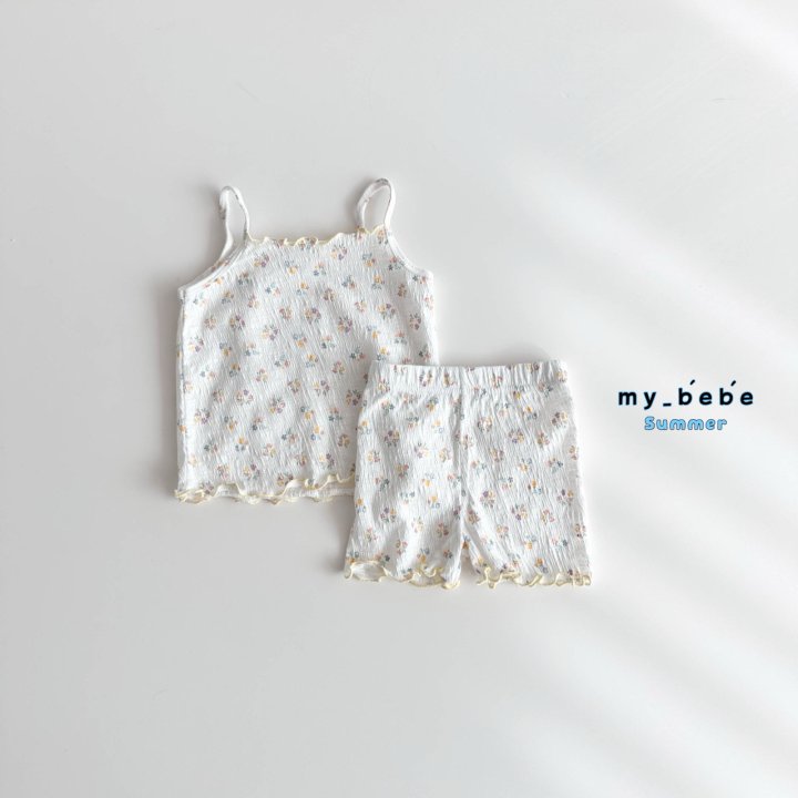 My Bebe - Korean Baby Fashion - #babyoutfit - Sleeveless Easywear - 4