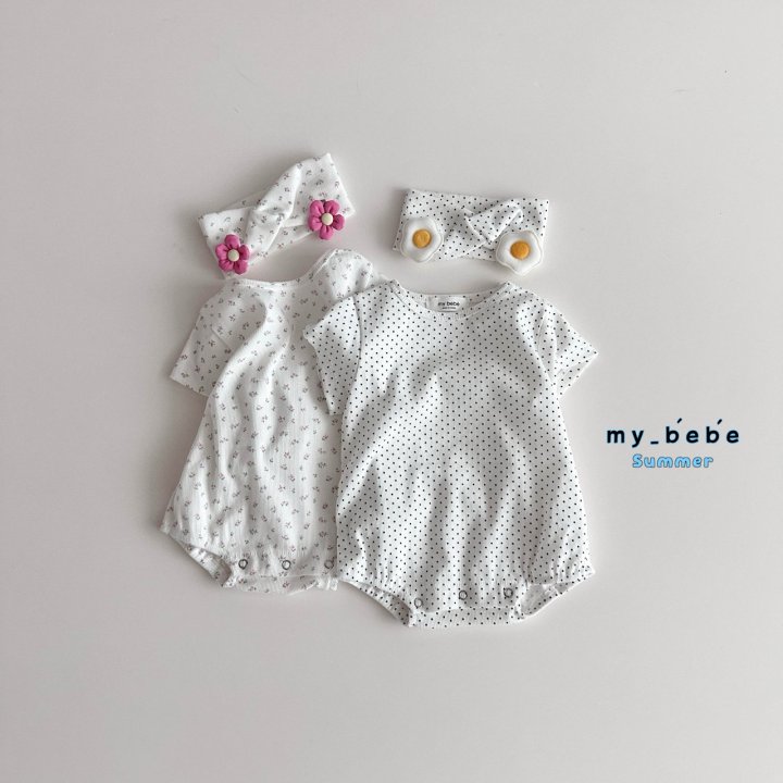 My Bebe - Korean Baby Fashion - #onlinebabyboutique - Hairband Suit Set