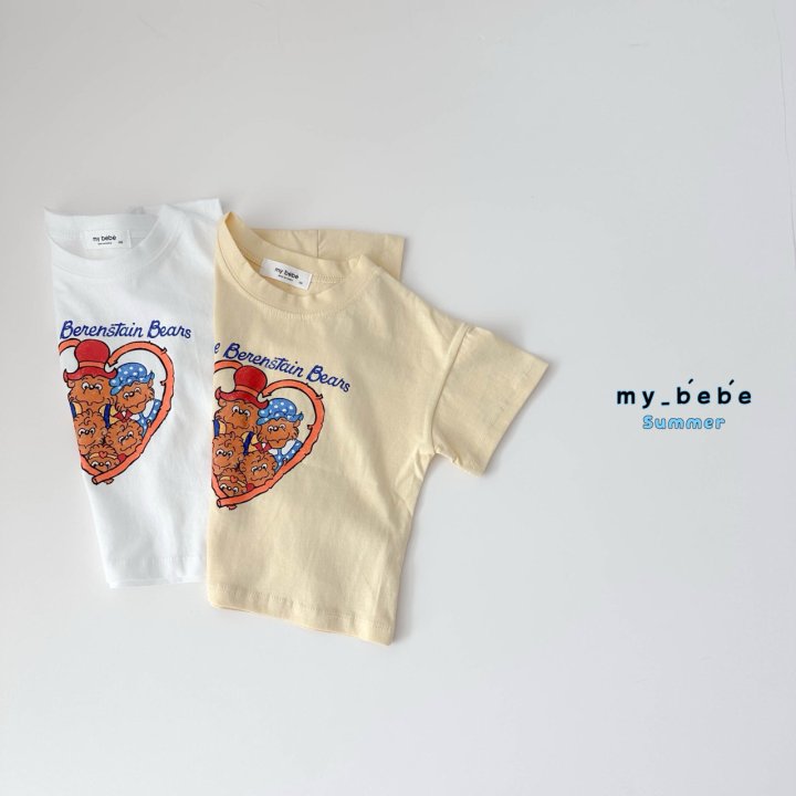 My Bebe - Korean Baby Fashion - #onlinebabyboutique - Bear Tee - 3