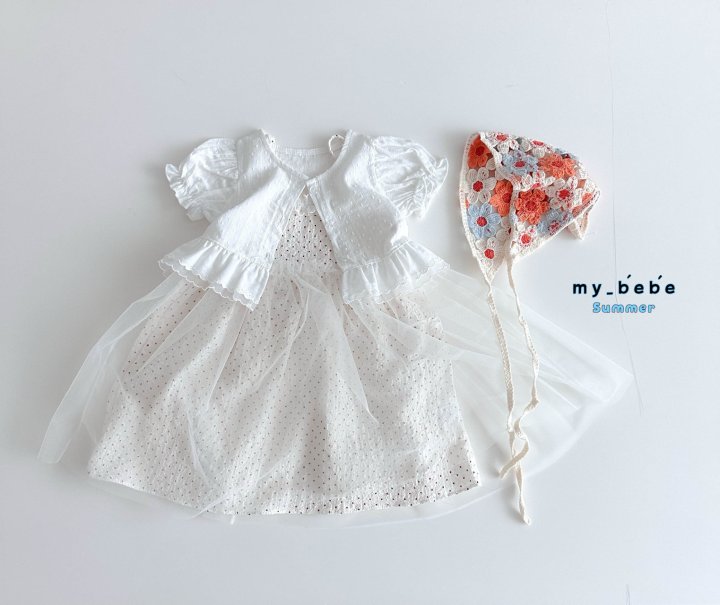 My Bebe - Korean Baby Fashion - #onlinebabyboutique - Sha Sleeveless One-piece - 10