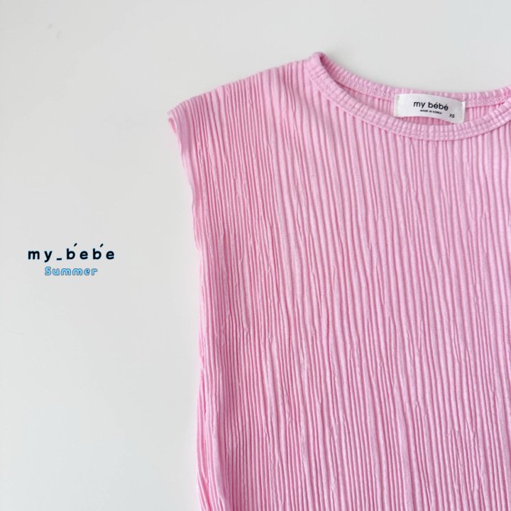 My Bebe - Korean Baby Fashion - #onlinebabyboutique - Pleated Set - 8