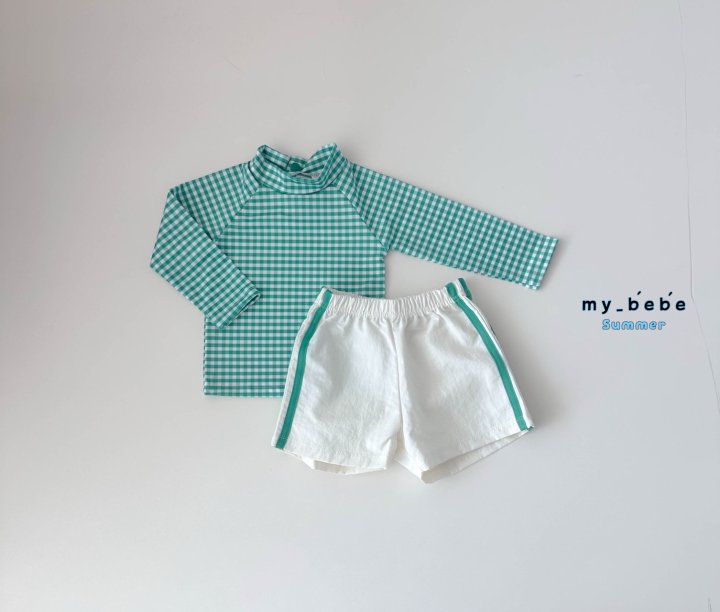 My Bebe - Korean Baby Fashion - #babywear - Rash Guard Shorts Set - 4