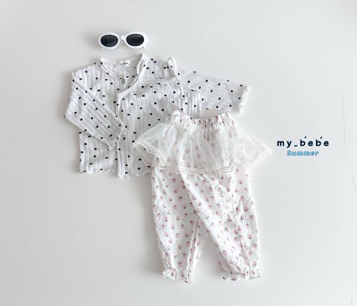 My Bebe - Korean Baby Fashion - #onlinebabyshop - Lace Sausage Pants - 7