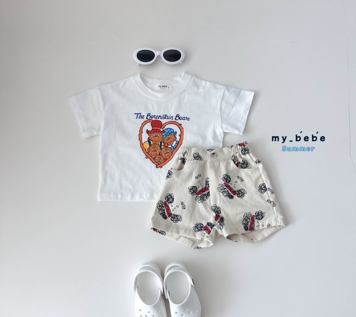 My Bebe - Korean Baby Fashion - #onlinebabyshop - Printed Shorts - 6