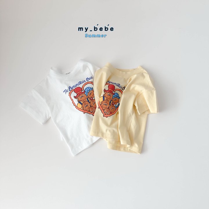 My Bebe - Korean Baby Fashion - #onlinebabyboutique - Bear Tee - 4