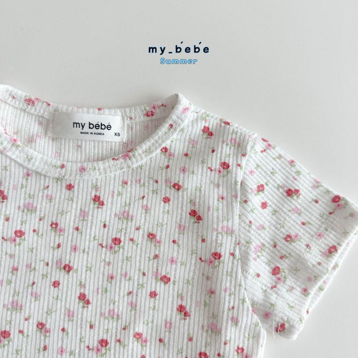 My Bebe - Korean Baby Fashion - #onlinebabyshop - Short Sleeve Easywear - 7