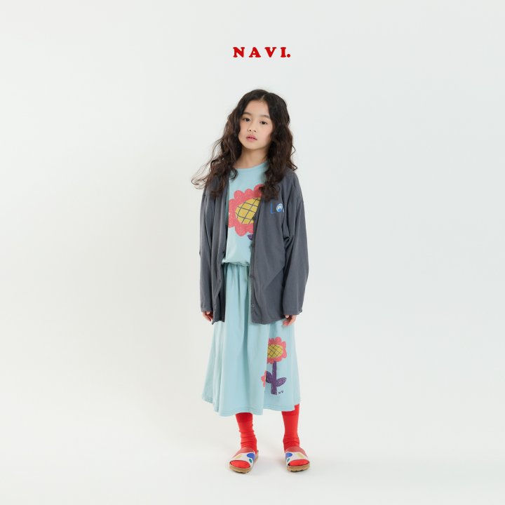 Navi - Korean Children Fashion - #designkidswear - Sunflower Tee - 8