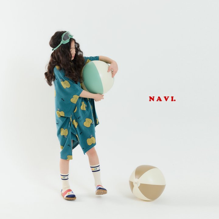 Navi - Korean Children Fashion - #designkidswear - Apple Beach Gown - 2