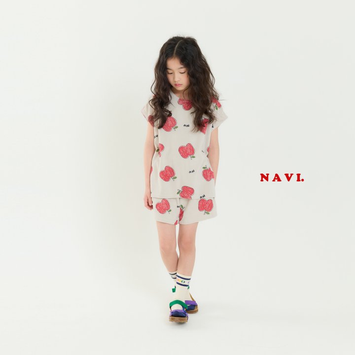 Navi - Korean Children Fashion - #kidsshorts - Apple Sleeveless - 2