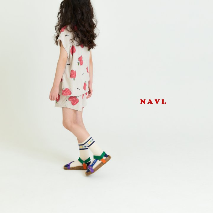 Navi - Korean Children Fashion - #kidsstore - Apple Sleeveless - 3
