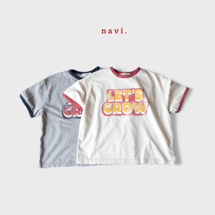 Navi - Korean Children Fashion - #littlefashionista - Grow Tee